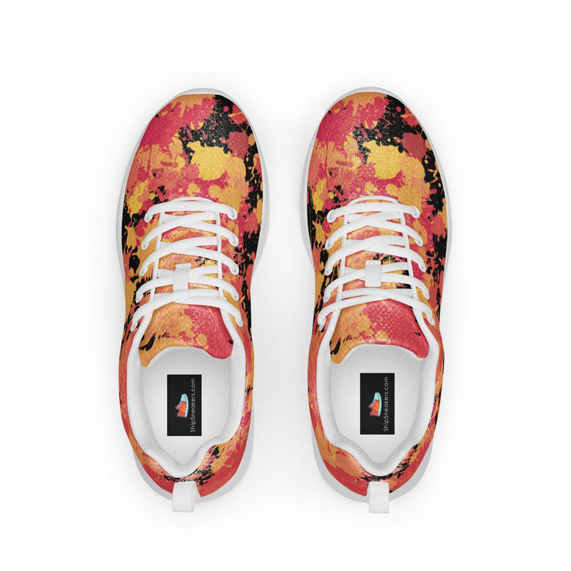 Cherry Blossom Athletic #1 - Back View | HA!LO Canvas Sneakers
