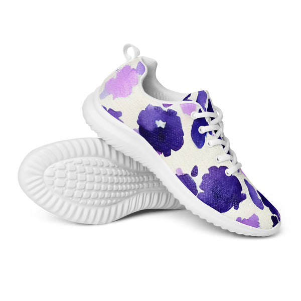 HA!LO Purple Watercolor — Men's Canvas Athletic Sneaker