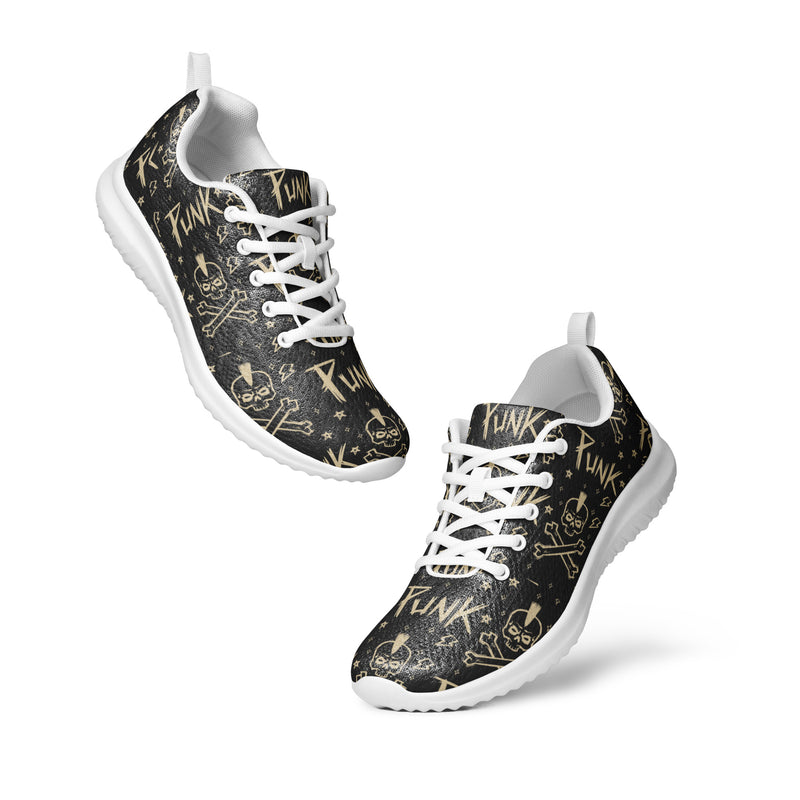 Dark Gold Ornate Athletic #5 - Top Down View | HA!LO Canvas Sneakers