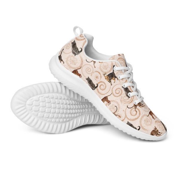 HA!LO Boho Paw Print — Men's Canvas Athletic Sneaker
