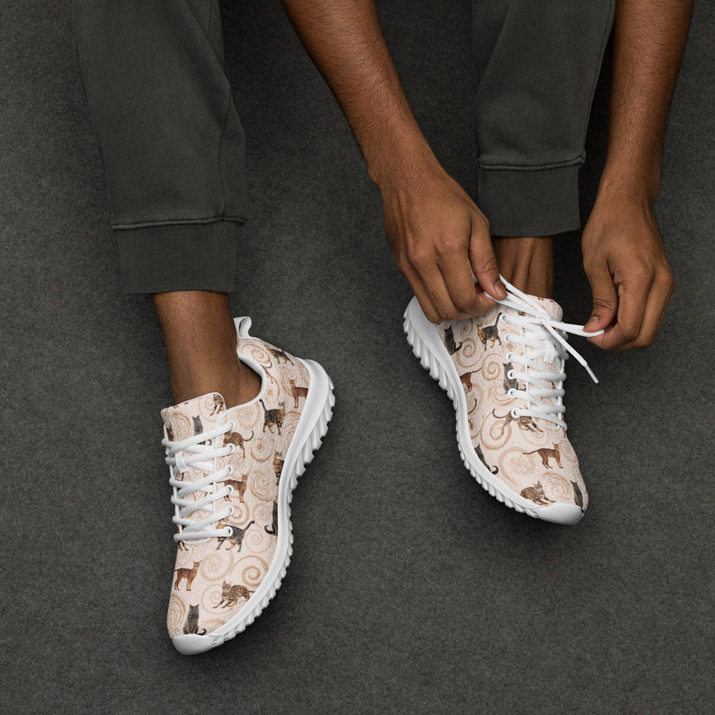 Boho Paw Print Athletic #8 - Opposite Side | HA!LO Canvas Sneakers