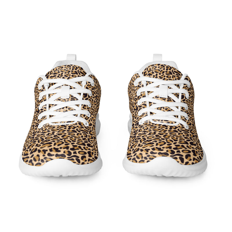 Classic Leopard Athletic #13 - Front View | HA!LO Canvas Sneakers