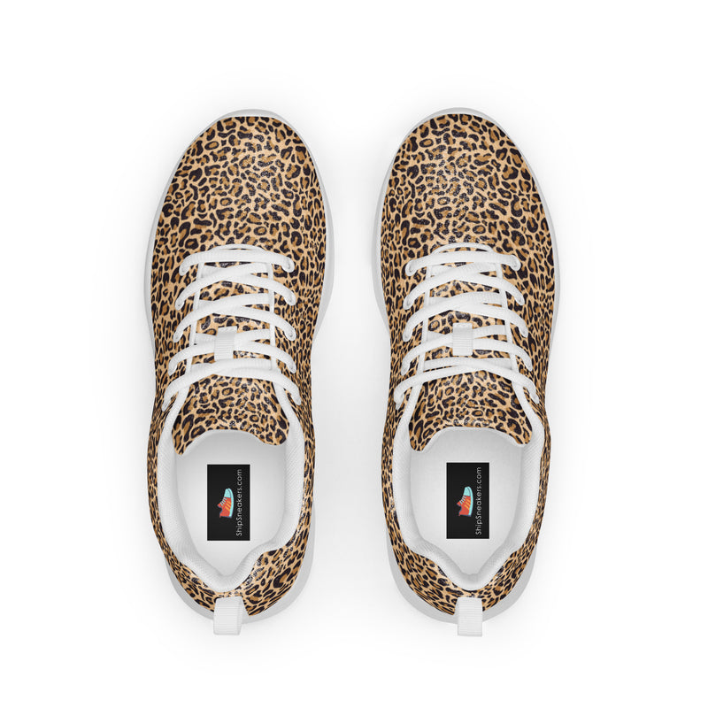 Classic Leopard Athletic #13 - Back View | HA!LO Canvas Sneakers
