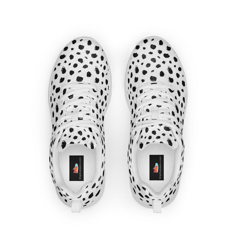 Dalmatian Spot Athletic #14 - Back View | HA!LO Canvas Sneakers