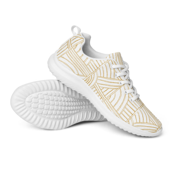 HA!LO Gold Wave Line — Men's Canvas Athletic Sneaker