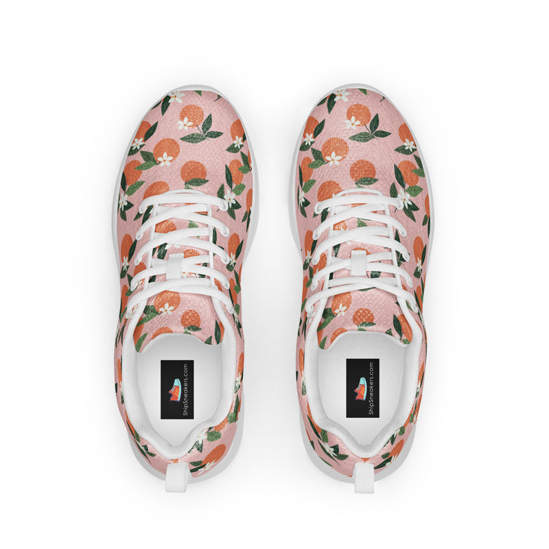 Orange Citrus Athletic #22 - Back View | HA!LO Canvas Sneakers