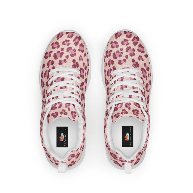 Rose Leopard Athletic #23 - Back View | HA!LO Canvas Sneakers