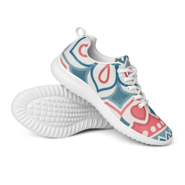 HA!LO Coral Paisley Art — Men's Canvas Athletic Sneaker