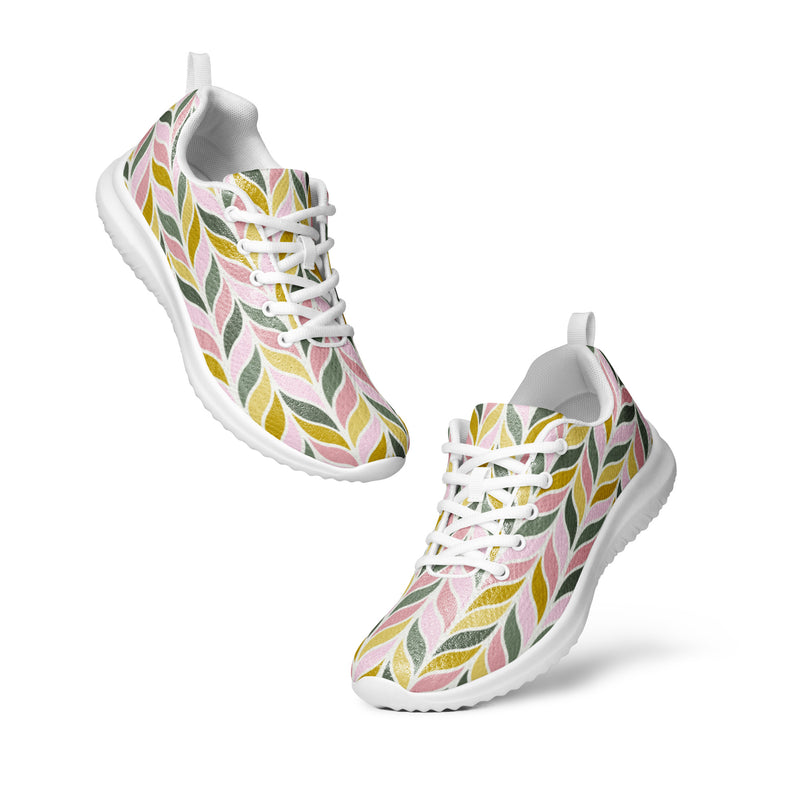 Autumn Leaf Art Athletic #32 - Top Down View | HA!LO Canvas Sneakers