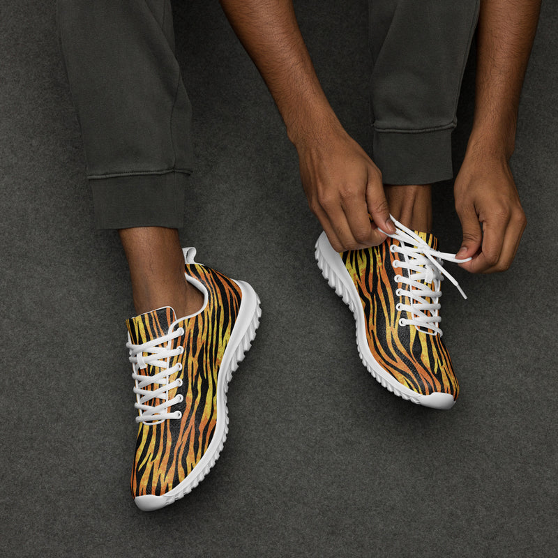 Tiger Print Athletic #36 - Opposite Side | HA!LO Canvas Sneakers