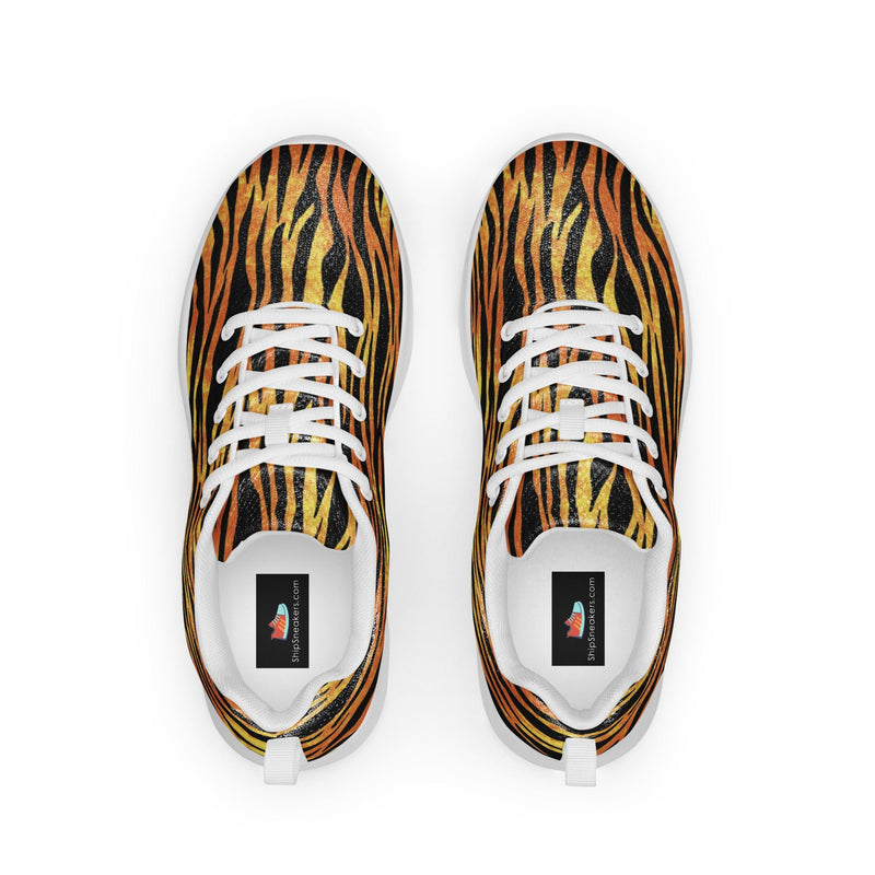 Tiger Print Athletic #36 - Back View | HA!LO Canvas Sneakers