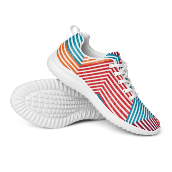 HA!LO Red Blue Stripe — Men's Canvas Athletic Sneaker
