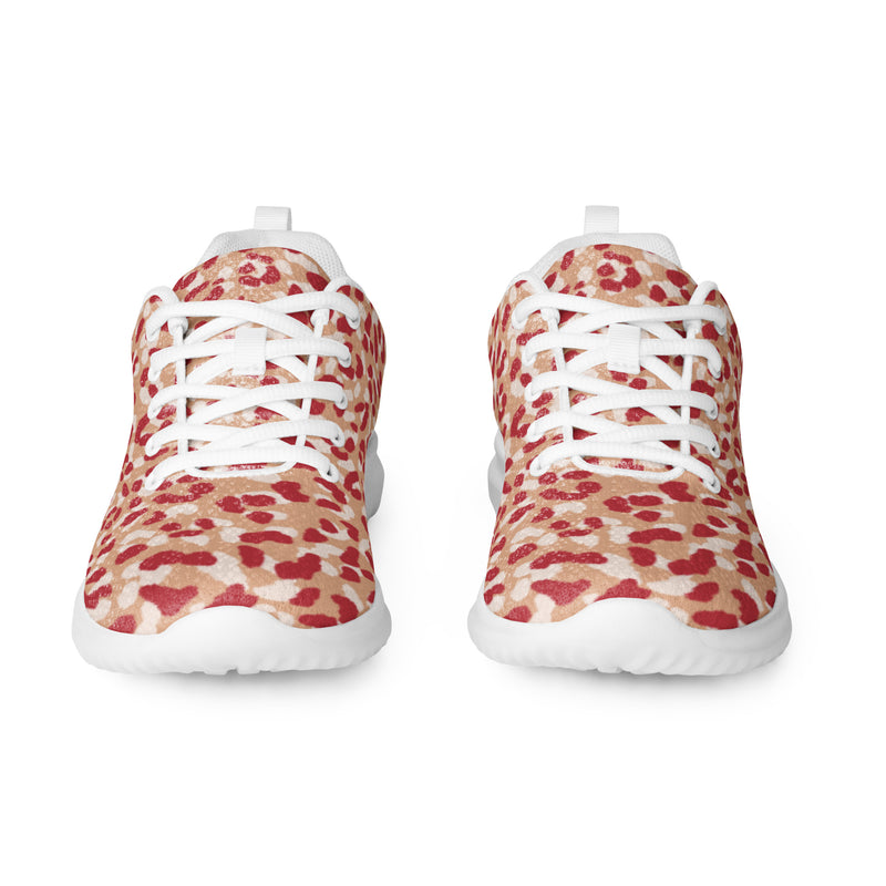 Pink Leopard Athletic #38 - Front View | HA!LO Canvas Sneakers
