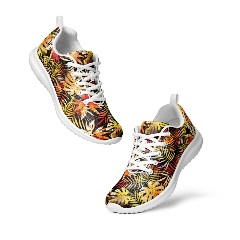 Tropical Paradise Athletic #39 - Top Down View | HA!LO Canvas Sneakers