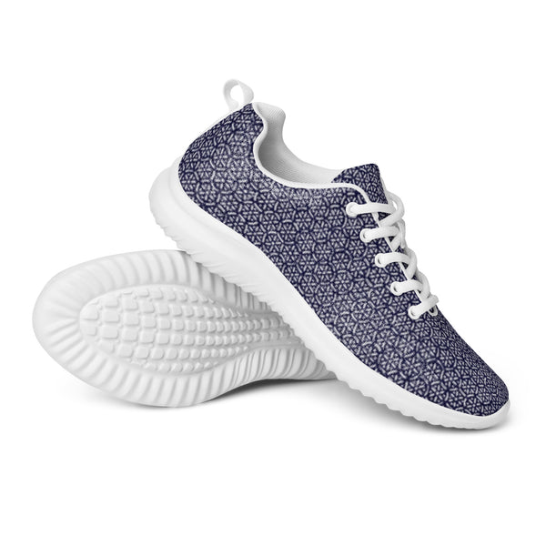 HA!LO Indigo Paisley — Men's Canvas Athletic Sneaker
