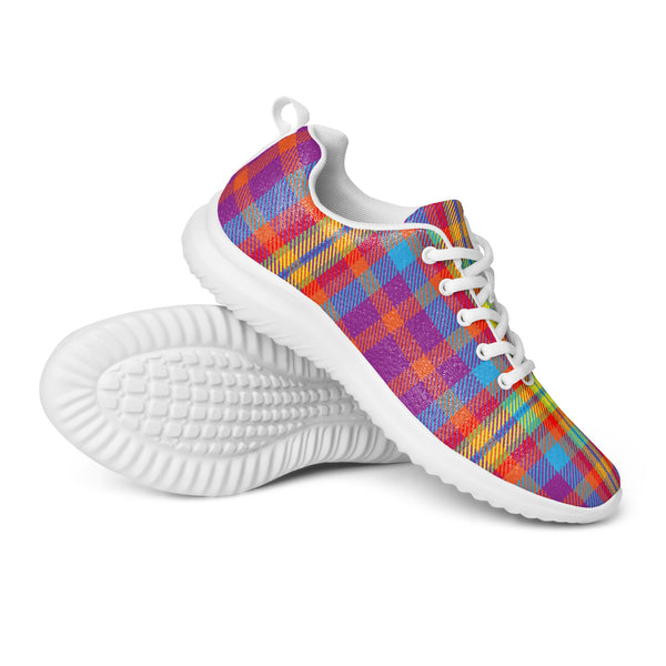 HA!LO Rainbow Madras — Men's Canvas Athletic Sneaker