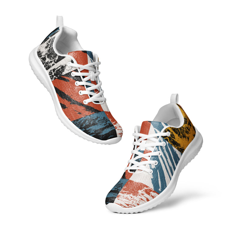Abstract Collage Athletic #47 - Top Down View | HA!LO Canvas Sneakers