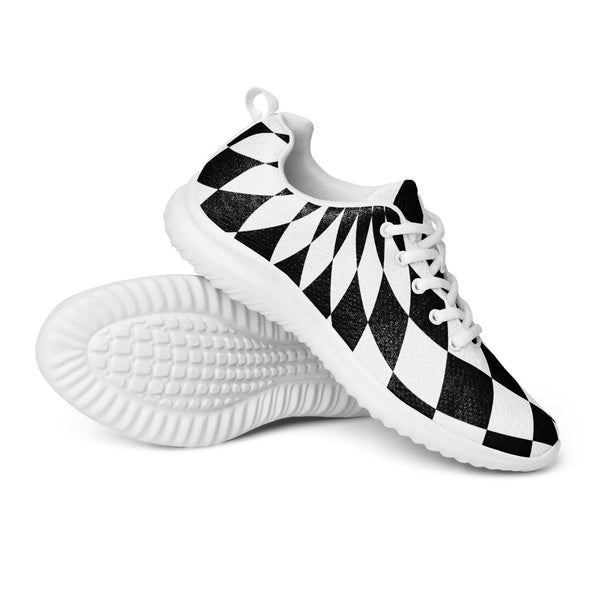 HA!LO Op Art Geometric — Men's Canvas Athletic Sneaker