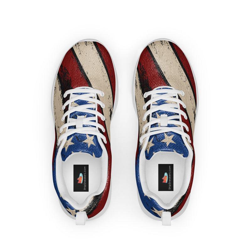 Vintage Americana Athletic #56 - Back View | HA!LO Canvas Sneakers