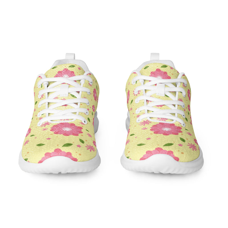 Yellow Daisy Athletic #62 - Front View | HA!LO Canvas Sneakers