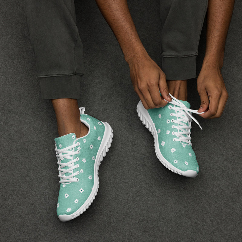 Mint Daisy Athletic #64 - Opposite Side | HA!LO Canvas Sneakers