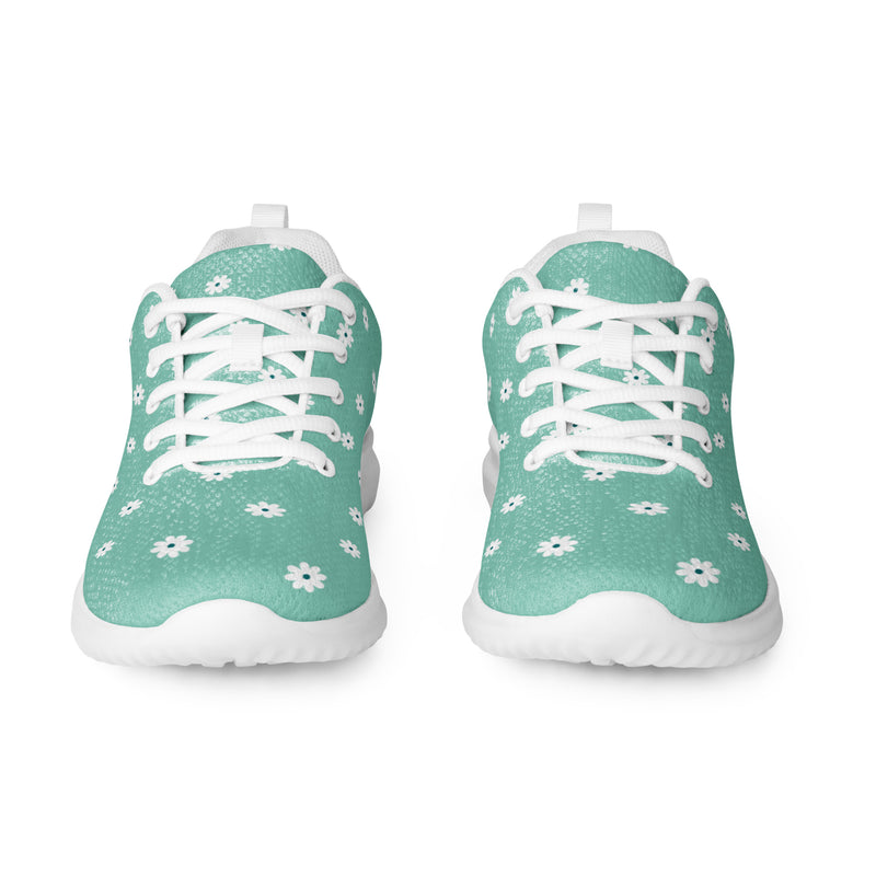 Mint Daisy Athletic #64 - Front View | HA!LO Canvas Sneakers