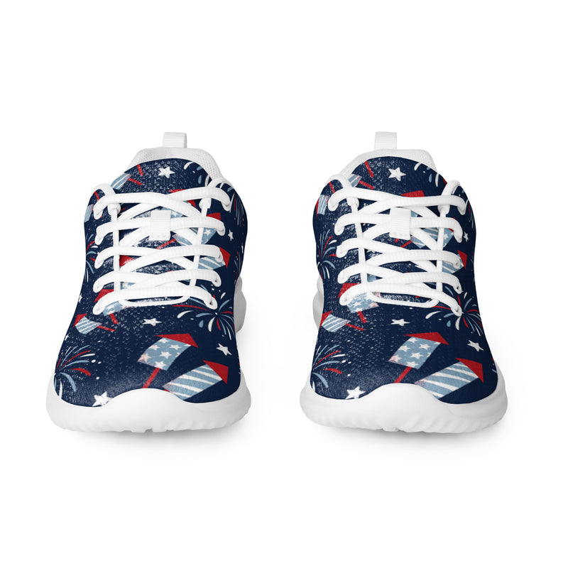 Firework Navy Athletic #70 - Front View | HA!LO Canvas Sneakers