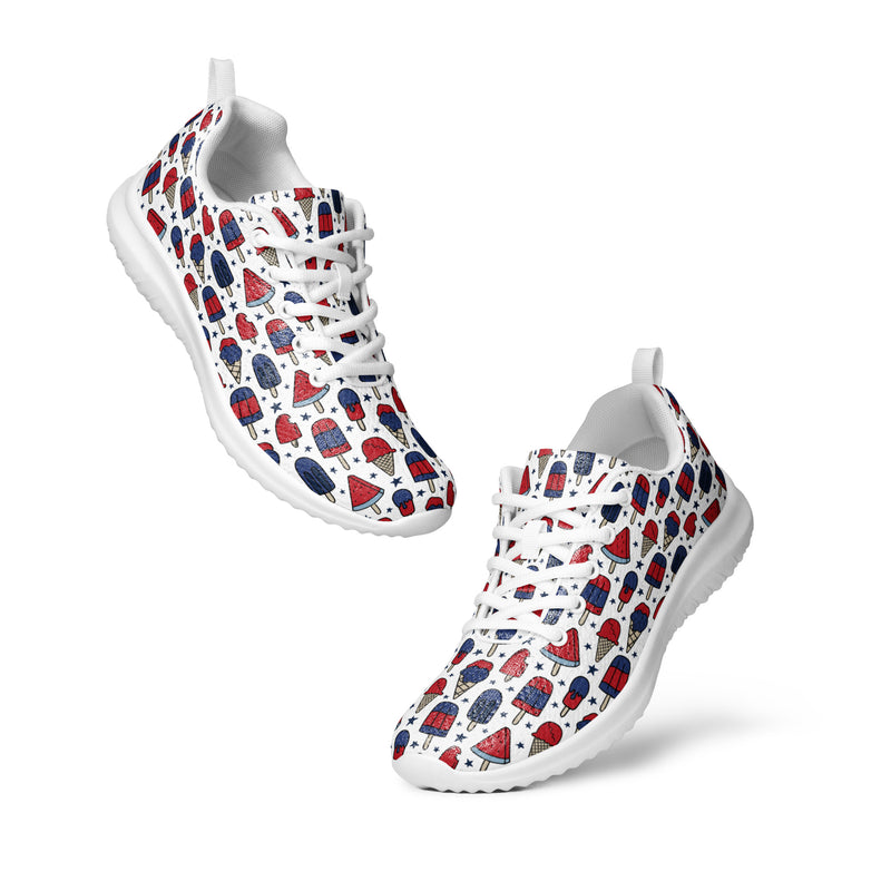 Navy Fruit Dot Athletic #74 - Top Down View | HA!LO Canvas Sneakers