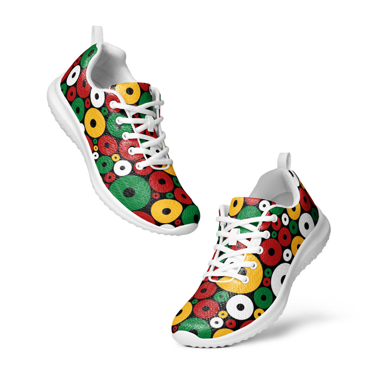 Christmas Ornament Athletic #81 - Top Down View | HA!LO Canvas Sneakers