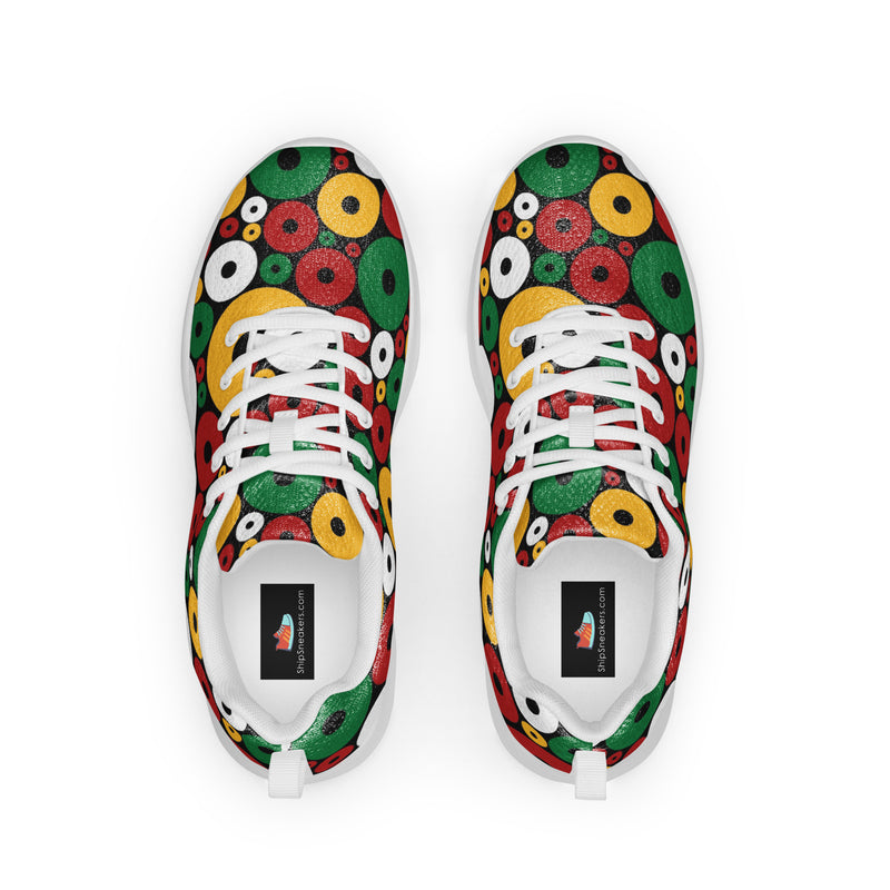 Christmas Ornament Athletic #81 - Back View | HA!LO Canvas Sneakers