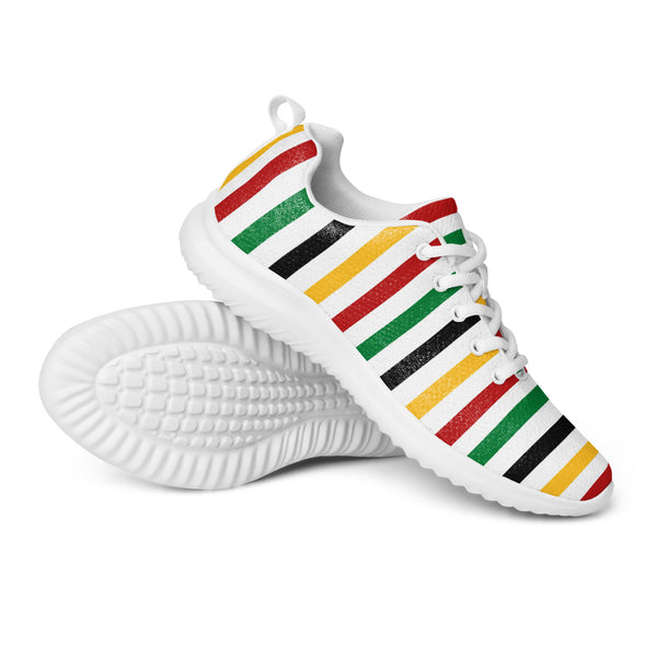 HA!LO Holiday Stripe — Men's Canvas Athletic Sneaker
