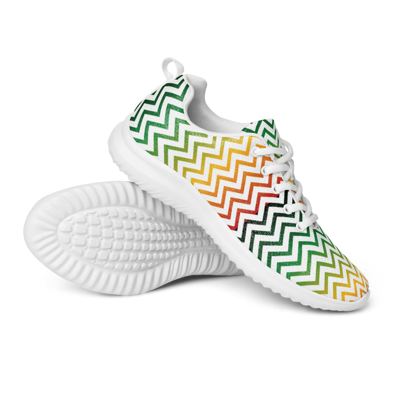 Holiday Chevron Athletic #85 - Canvas High Top Sneakers | HA!LO