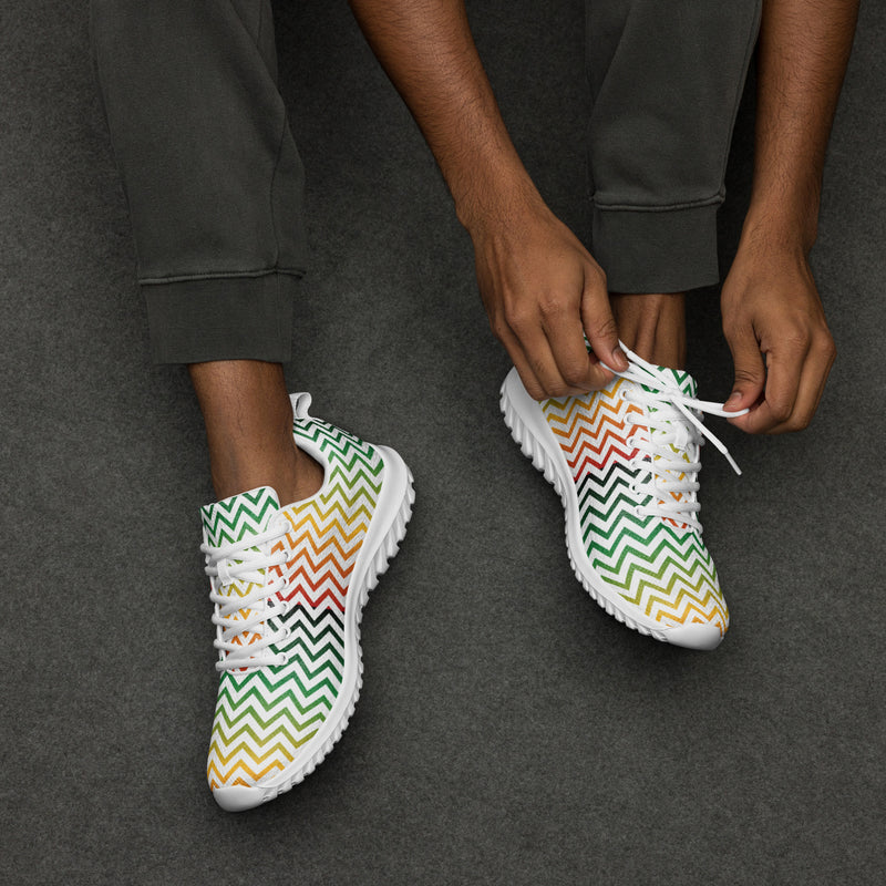 Holiday Chevron Athletic #85 - Opposite Side | HA!LO Canvas Sneakers