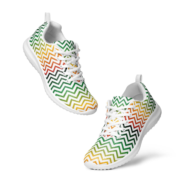 Holiday Chevron Athletic #85 - Top Down View | HA!LO Canvas Sneakers