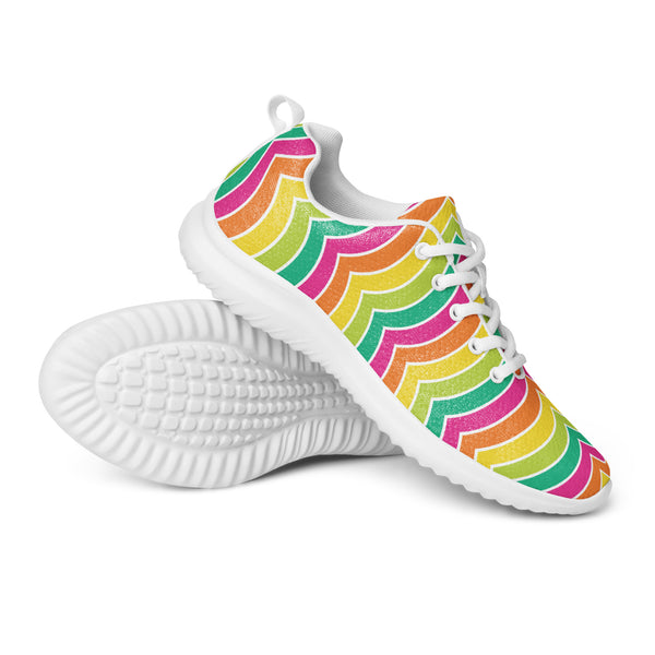 HA!LO Rainbow Chevron — Men's Canvas Athletic Sneaker