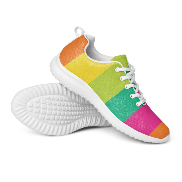 HA!LO Rainbow Gradient — Men's Canvas Athletic Sneaker