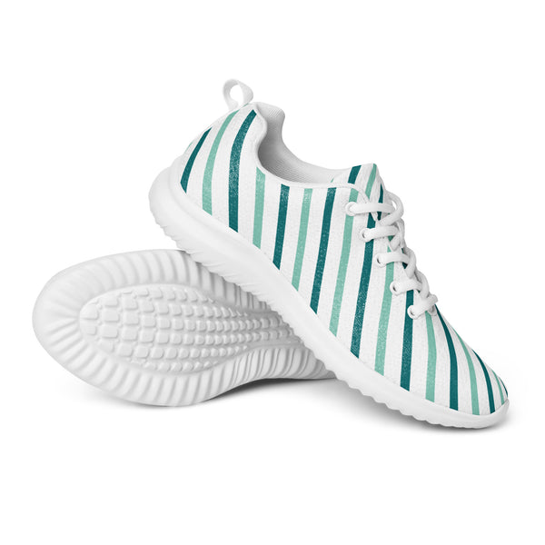 HA!LO Mint Thin Stripe — Men's Canvas Athletic Sneaker