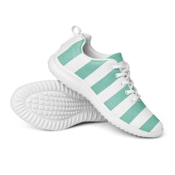 HA!LO Mint Wide Stripe — Men's Canvas Athletic Sneaker
