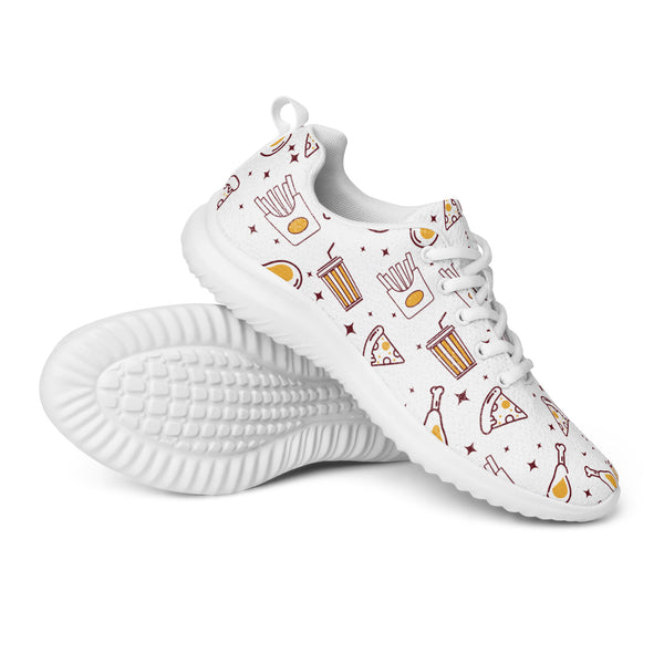 HA!LO Pizza Doodle — Men's Canvas Athletic Sneaker