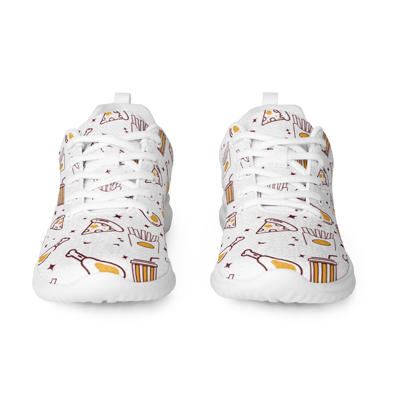 Pizza Doodle Athletic #126 - Front View | HA!LO Canvas Sneakers