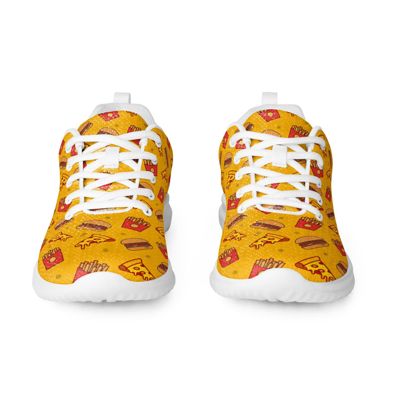 Fast Food Yellow Athletic #129 - Front View | HA!LO Canvas Sneakers