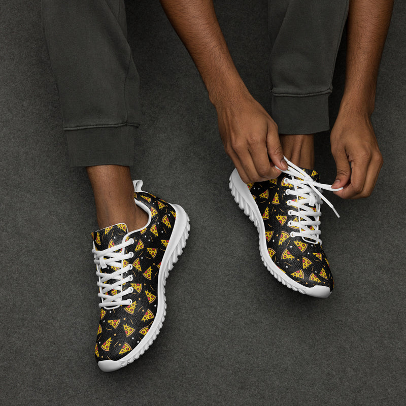 Dark Pizza Party Athletic #130 - Opposite Side | HA!LO Canvas Sneakers