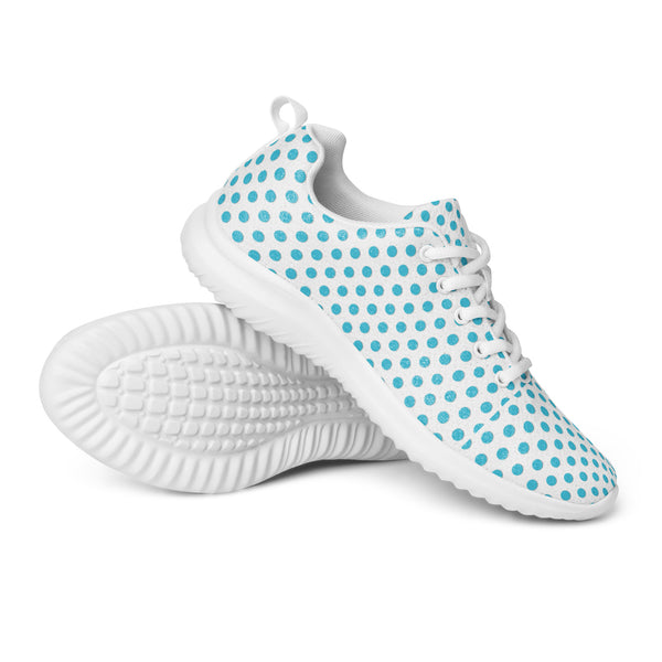 HA!LO Baby Blue Dot — Men's Canvas Athletic Sneaker