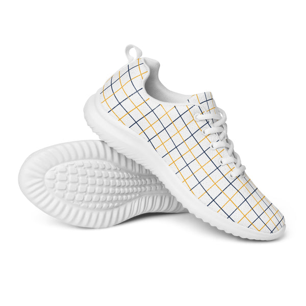 HA!LO Pale Plaid — Men's Canvas Athletic Sneaker