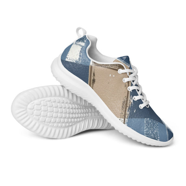 HA!LO Blue Denim Patch — Men's Canvas Athletic Sneaker