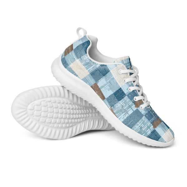 HA!LO Sky Blue Block — Men's Canvas Athletic Sneaker