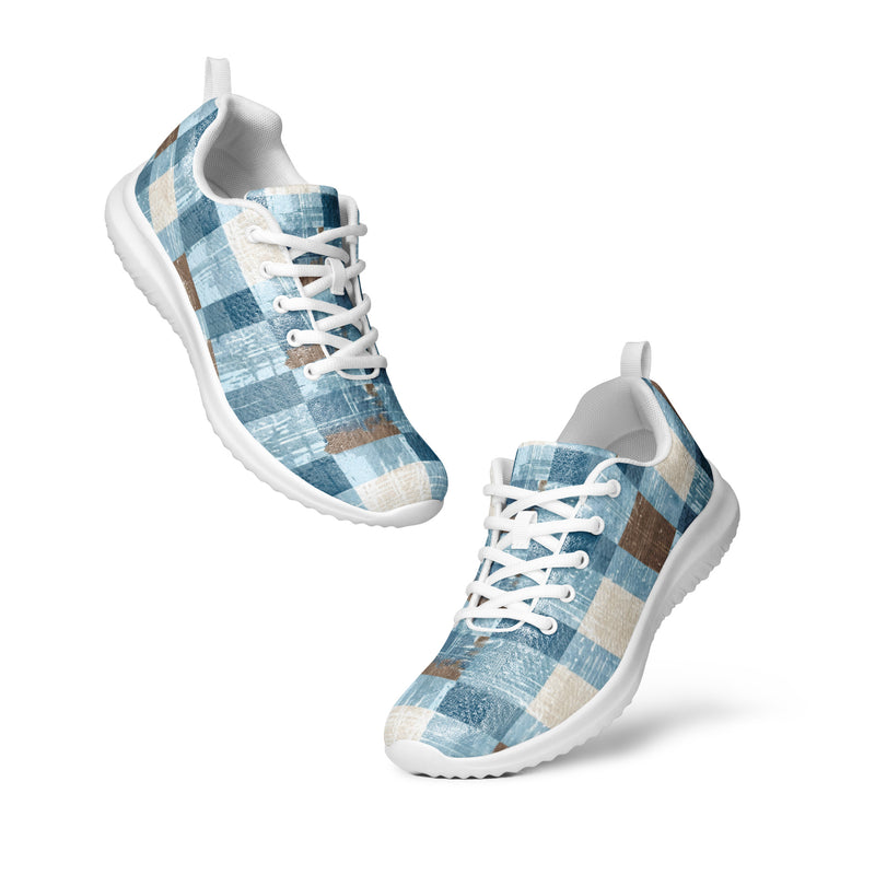 Sky Blue Block Athletic #153 - Top Down View | HA!LO Canvas Sneakers
