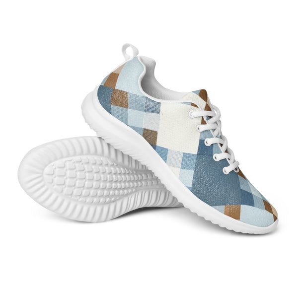 HA!LO Denim Patchwork — Men's Canvas Athletic Sneaker