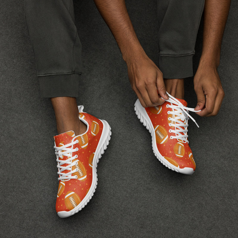 Football Orange Athletic #161 - Opposite Side | HA!LO Canvas Sneakers