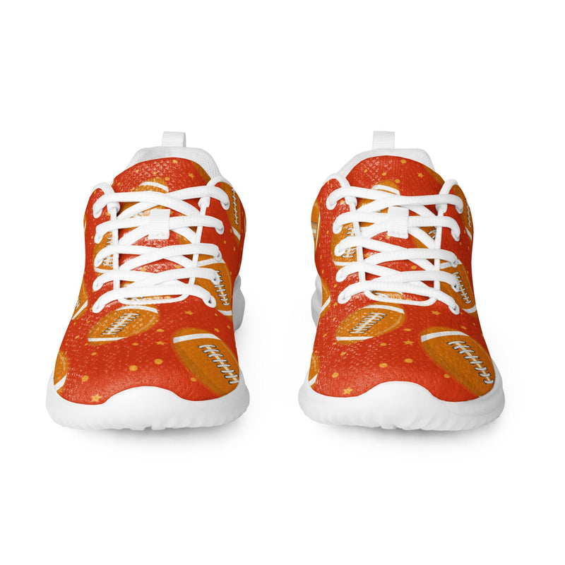 Football Orange Athletic #161 - Front View | HA!LO Canvas Sneakers